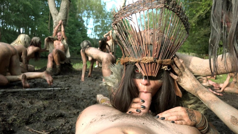 Naked women of the Amazon tribes