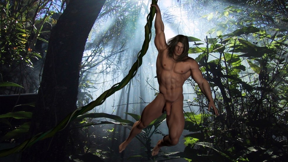 Jungle boy Tarzan Nud