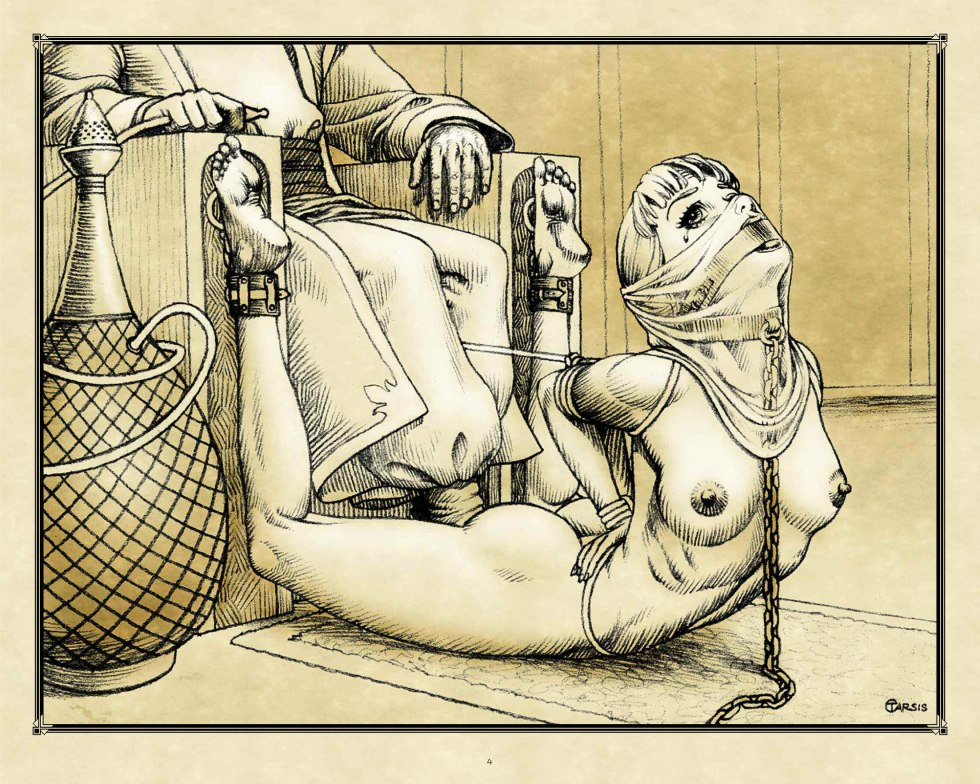 Erotic drawings of BDSM