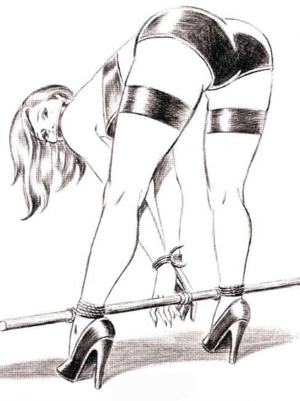 Erotic bondage drawings