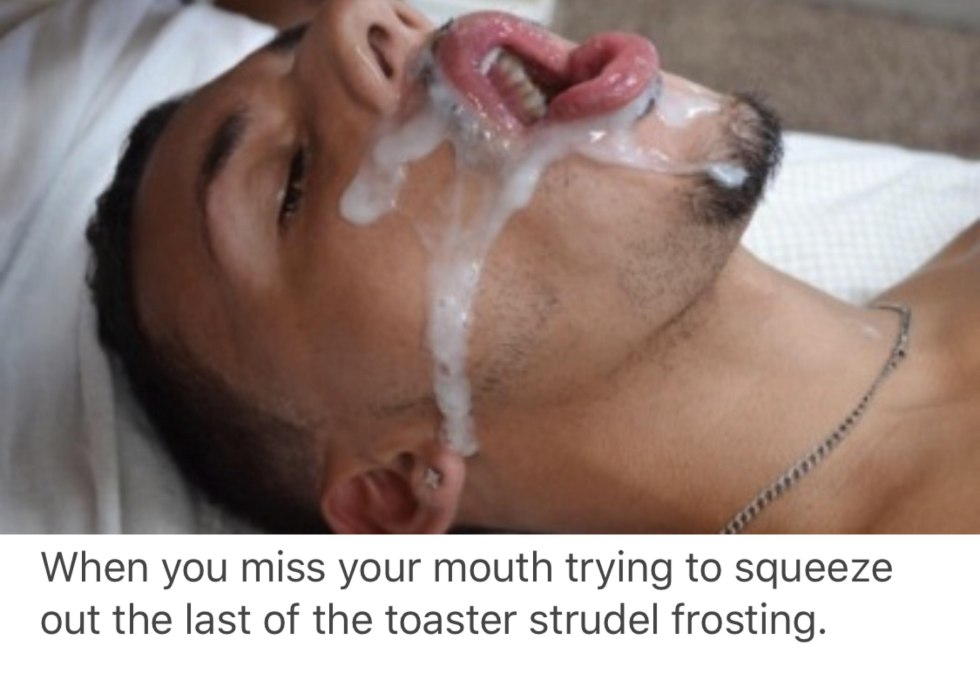 A man cums on a guy's face