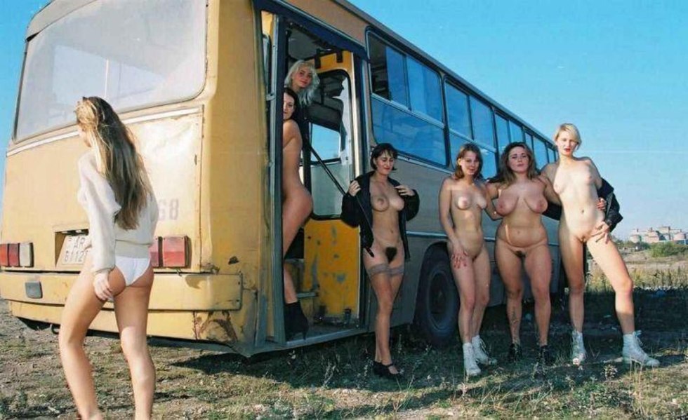 Naked women in transport