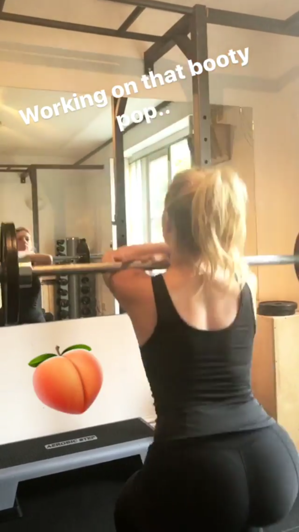 Katherine Winnik in the gym