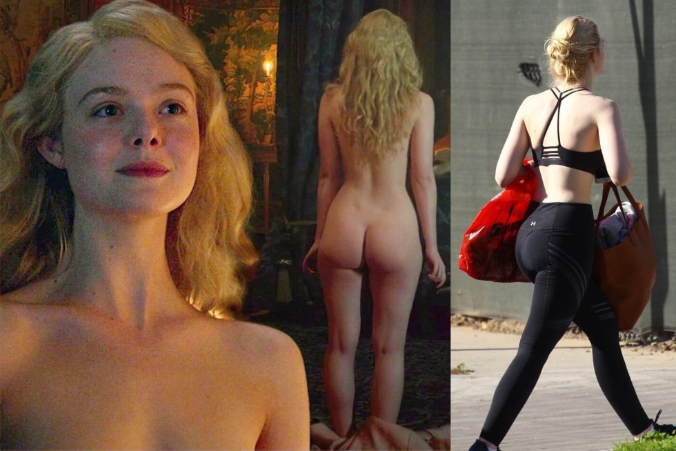 El Fanning Naked in the film