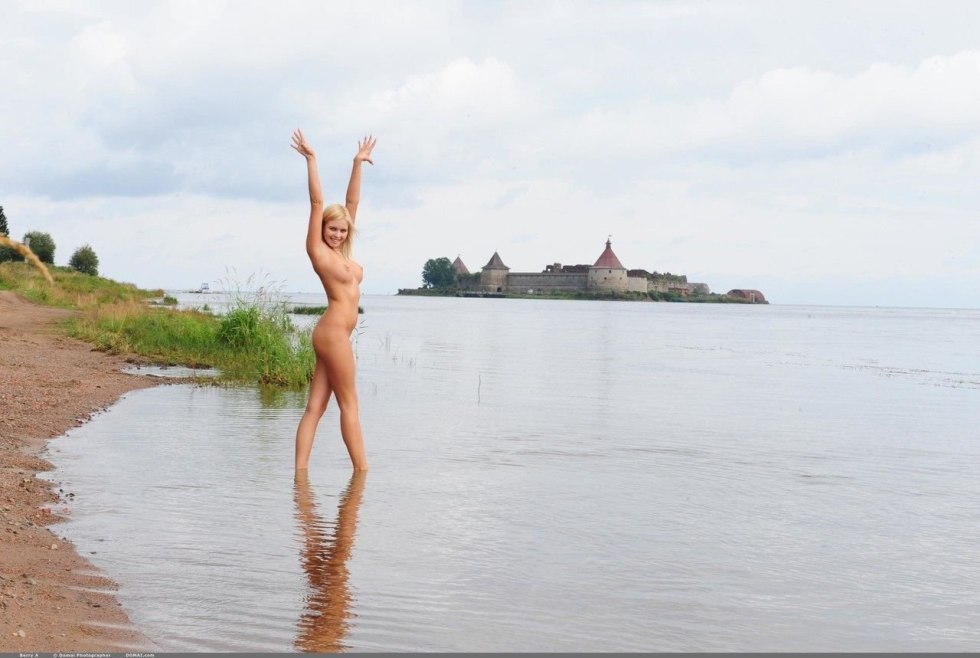 Naked on the beach Veliky Novgorod