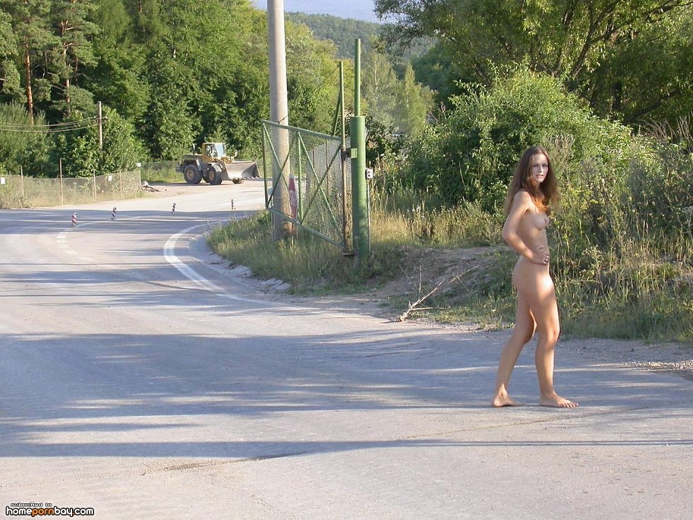 Fell apart naked on the street