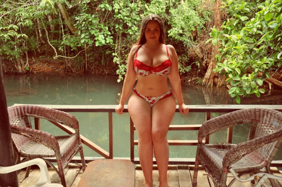 Julia Kuvarzina actress in a swimsuit