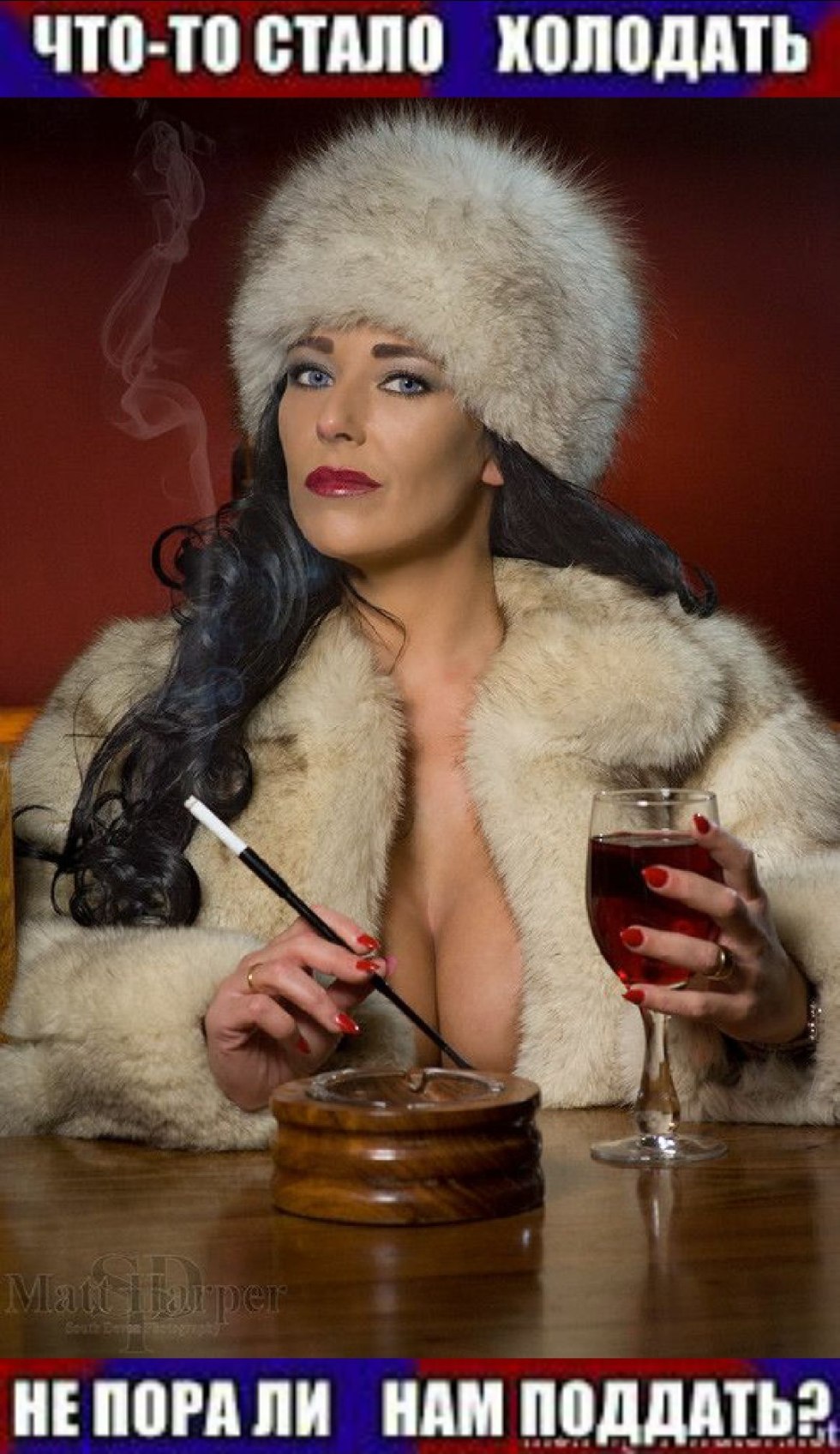 Michelle Paradise in Furs