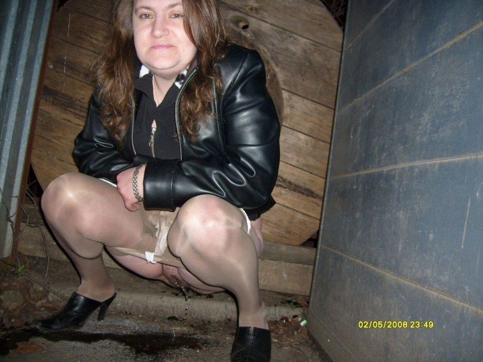 Pissing in the village toilet