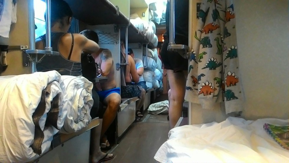 Girls without panties in a reserved seat