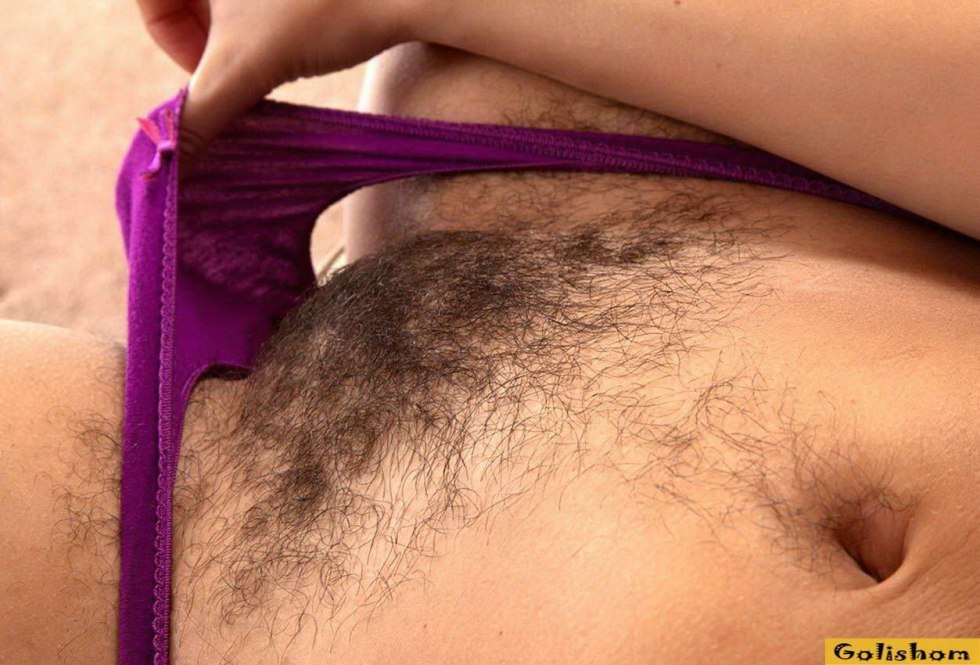 Hairy pubes in panties