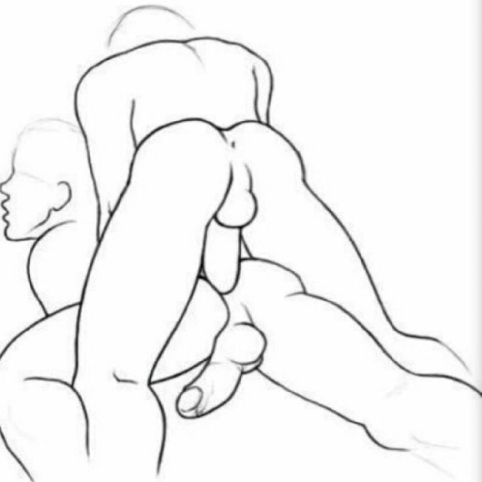 Erotic poses in sketches