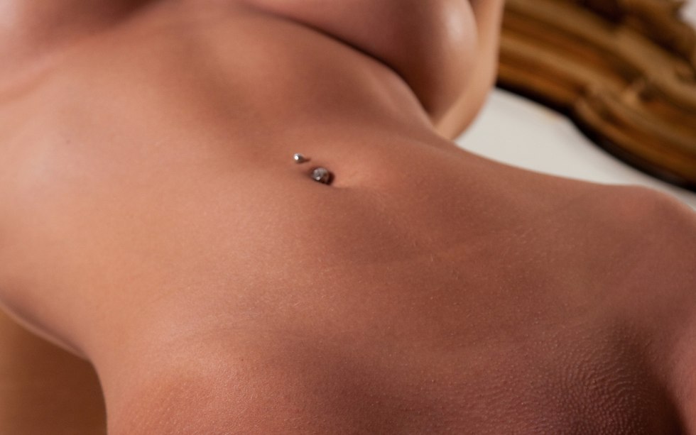 The navel tummy macro