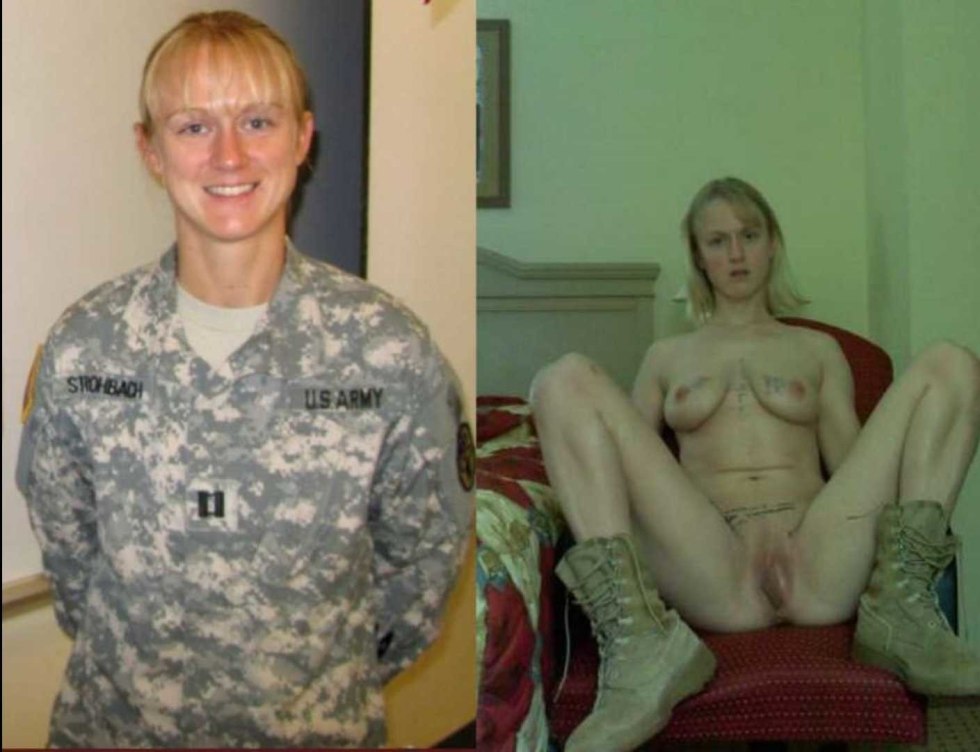 Naked woman in the Russian army