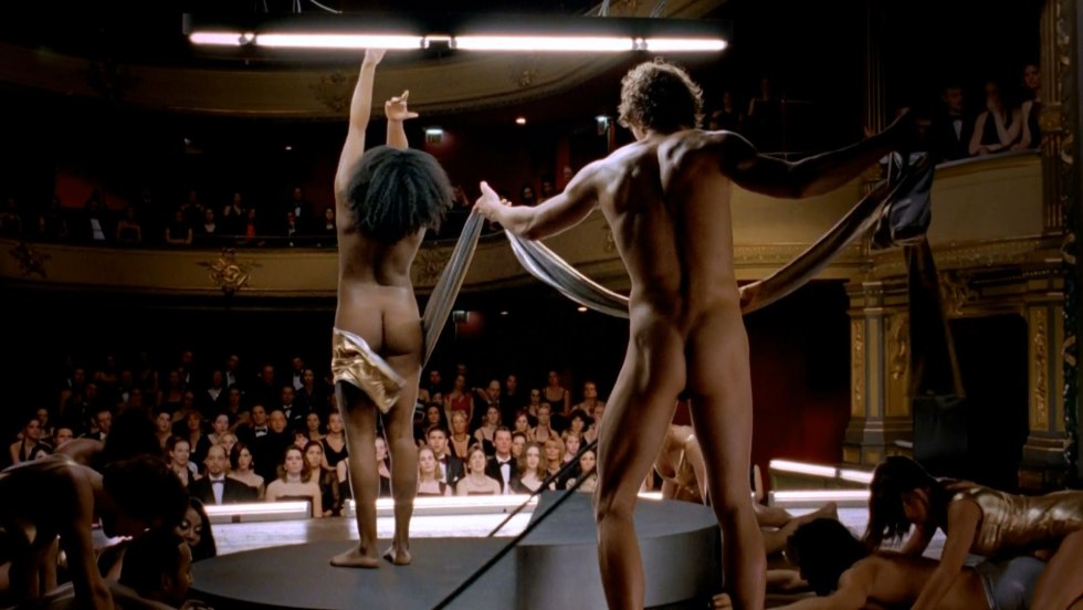 Forced nudity on stage