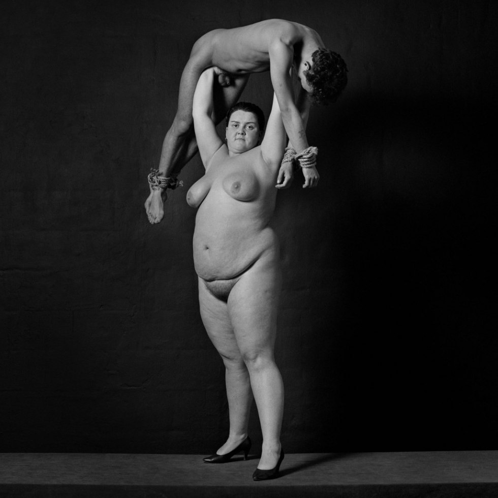Artistic nude of full women