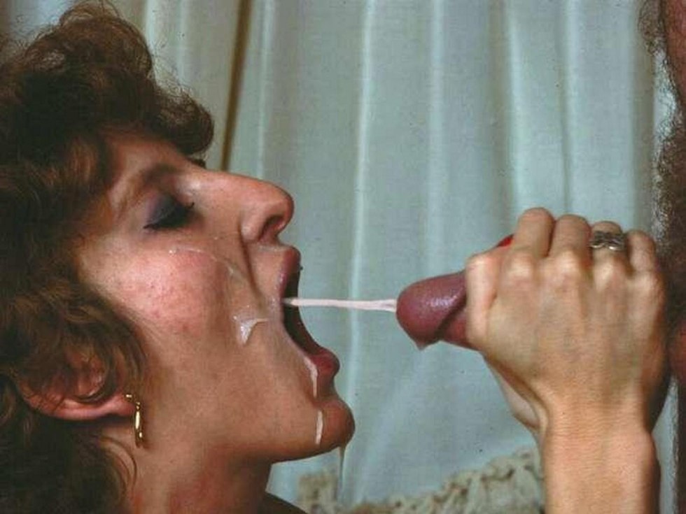 Cum in the mouth of vintage