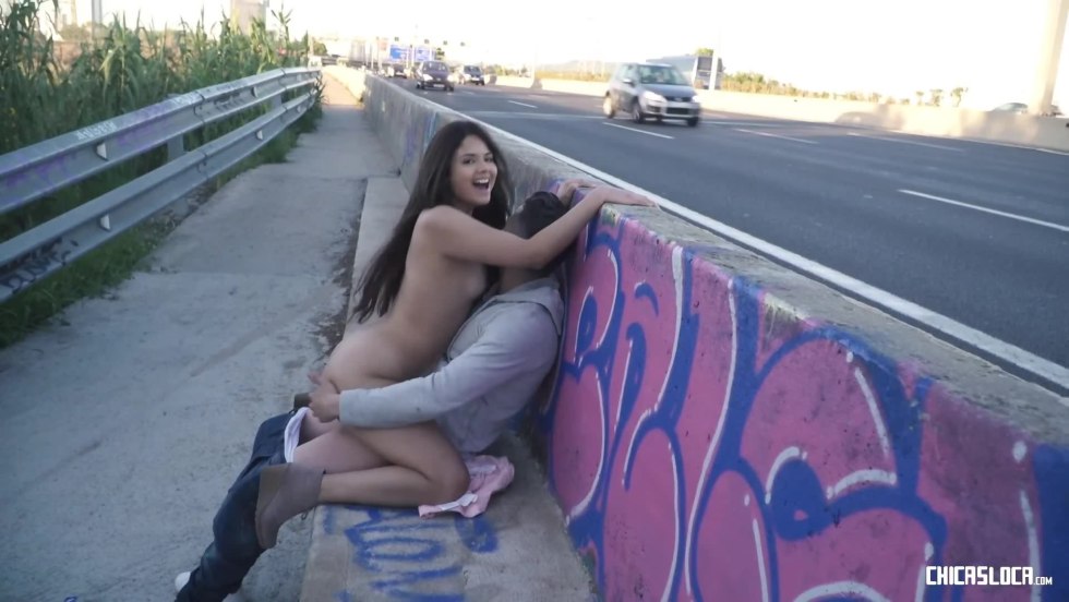 Czech girls fuck on the street