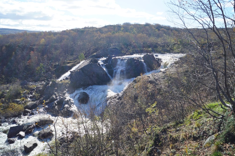 Waterfall Titovka Murmansk region