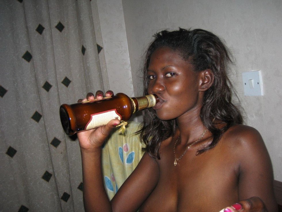 Drunk naked black women