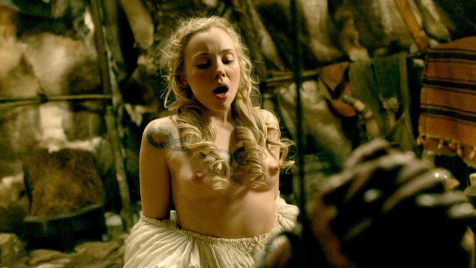 Naked Karen Hassan in the series "Vikings", 2013
