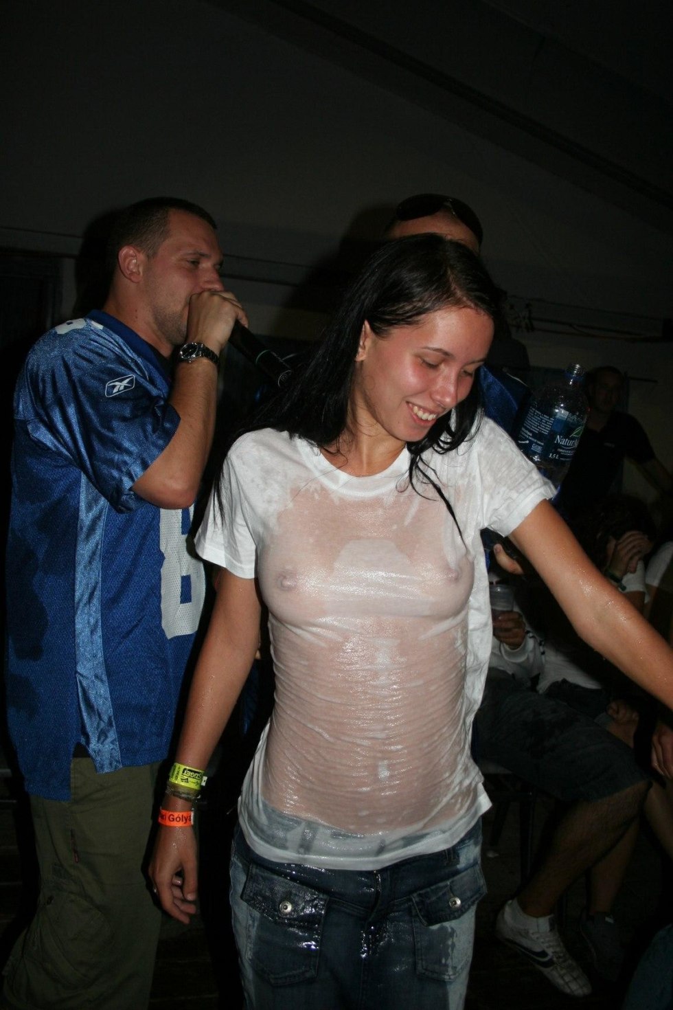 Naked girls in wet T -shirts