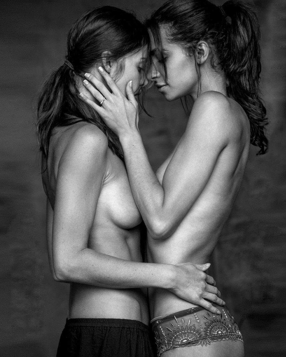Photo shoot of two girls nude