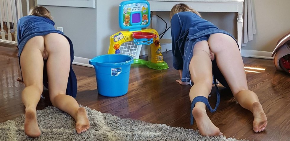 Wife removes without panties