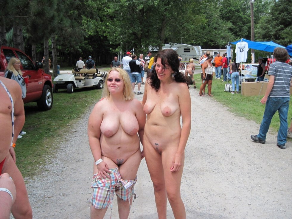 Naked women at the festival
