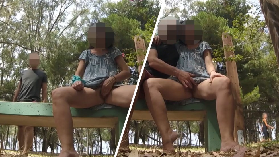 Public Dick Flatinger Masturbating in Public Park and Helps Me Facial Cumshot by Touching My Cock Misscreamy