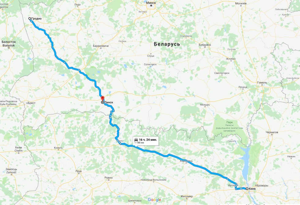 Osipovichi landfill on the map of Belarus