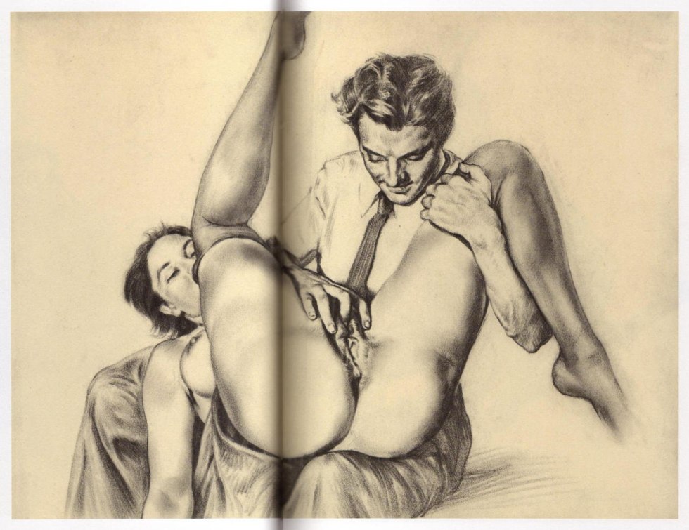 Vintage erotic drawings