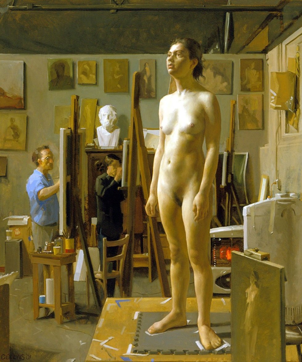Nude in the artist's workshop