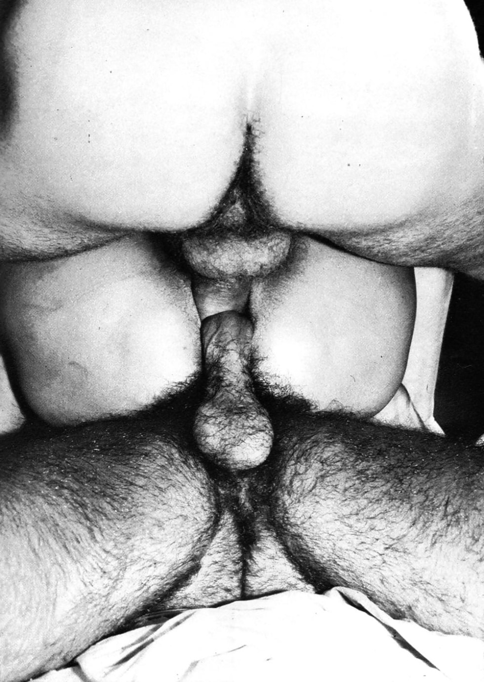 Black white retro pornography