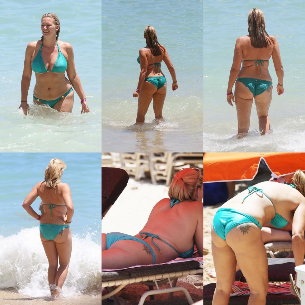 Natasha Henstrida on the beach