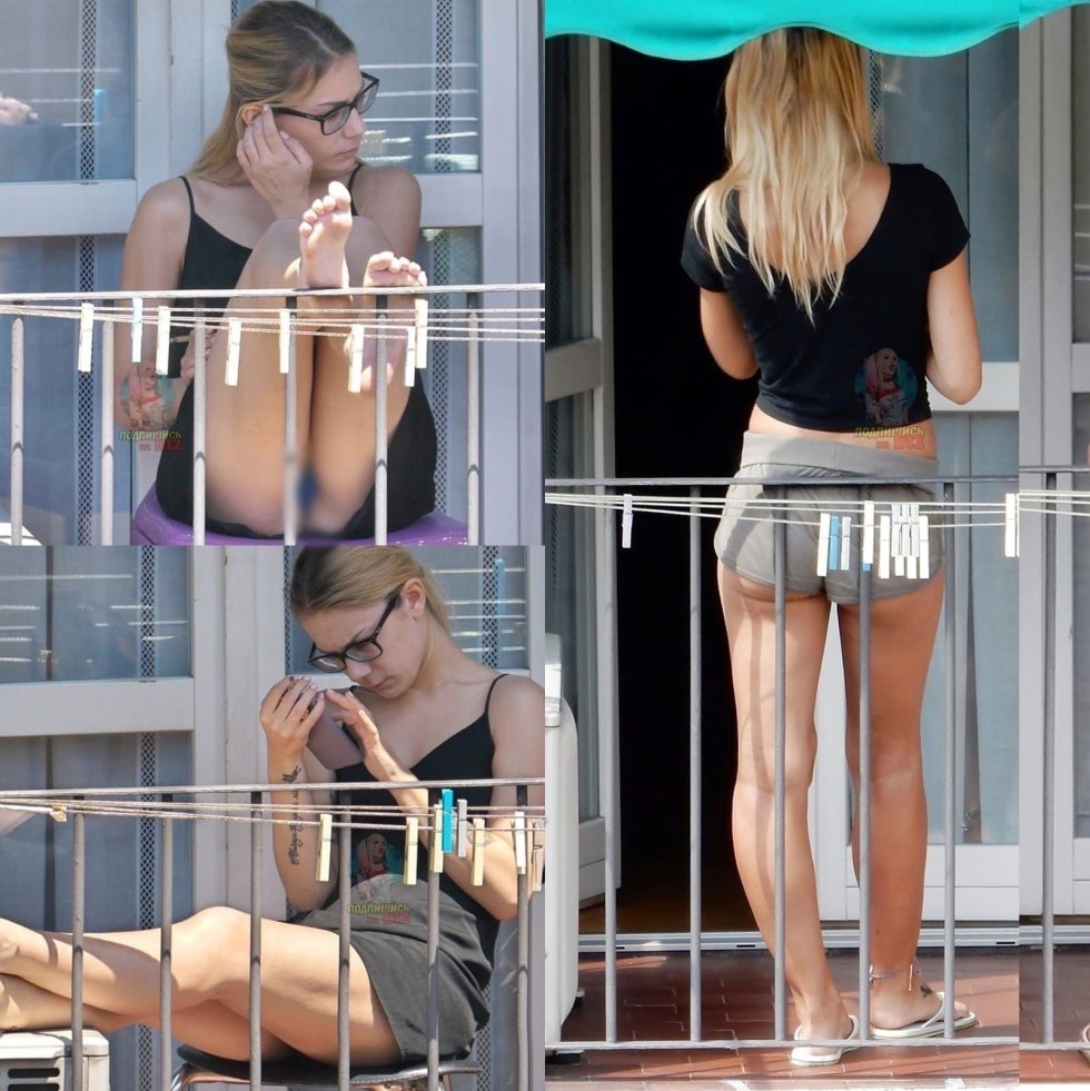 I lit up on the balcony