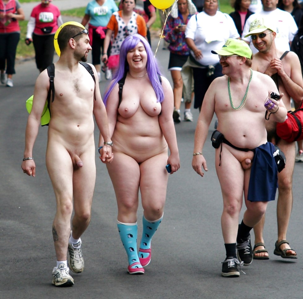 Naked women at the festival