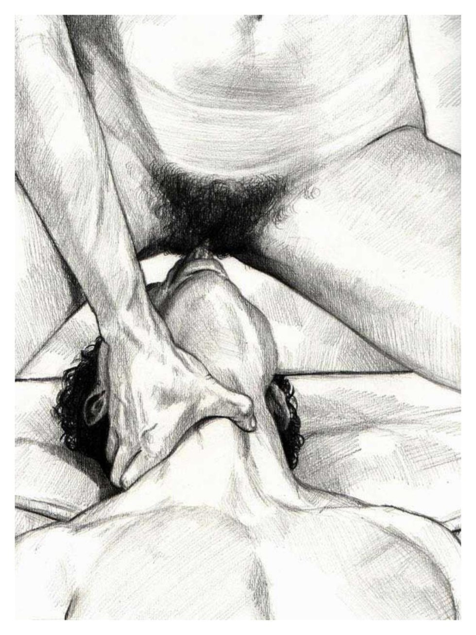 Erotic drawings with a pencil