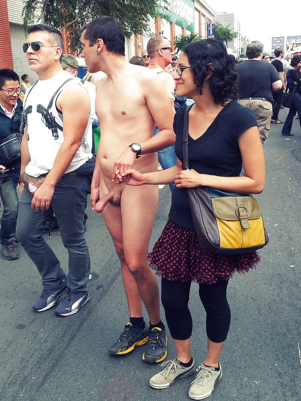 Naked guys dressed women
