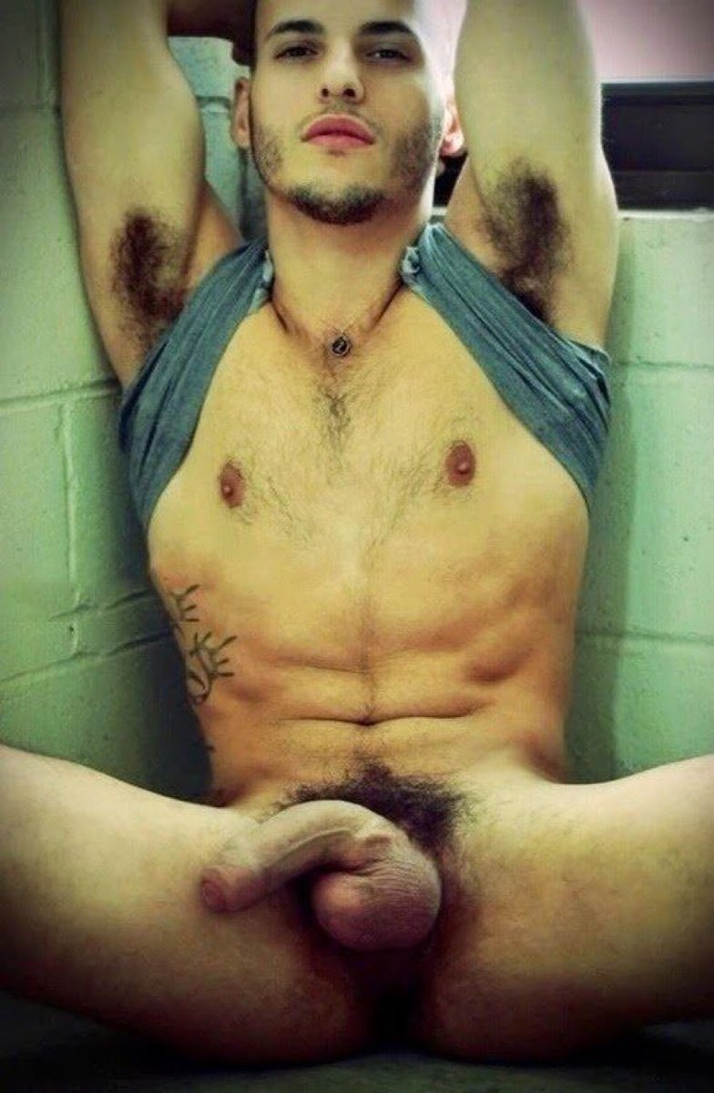Naked hairy armpits of guys