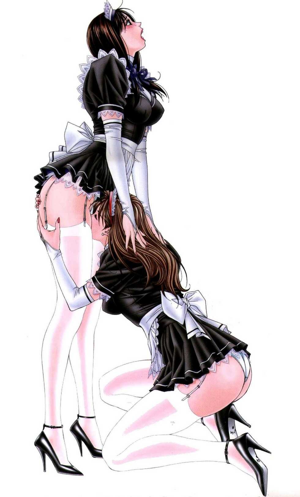 Maid anime Yuri BDSM