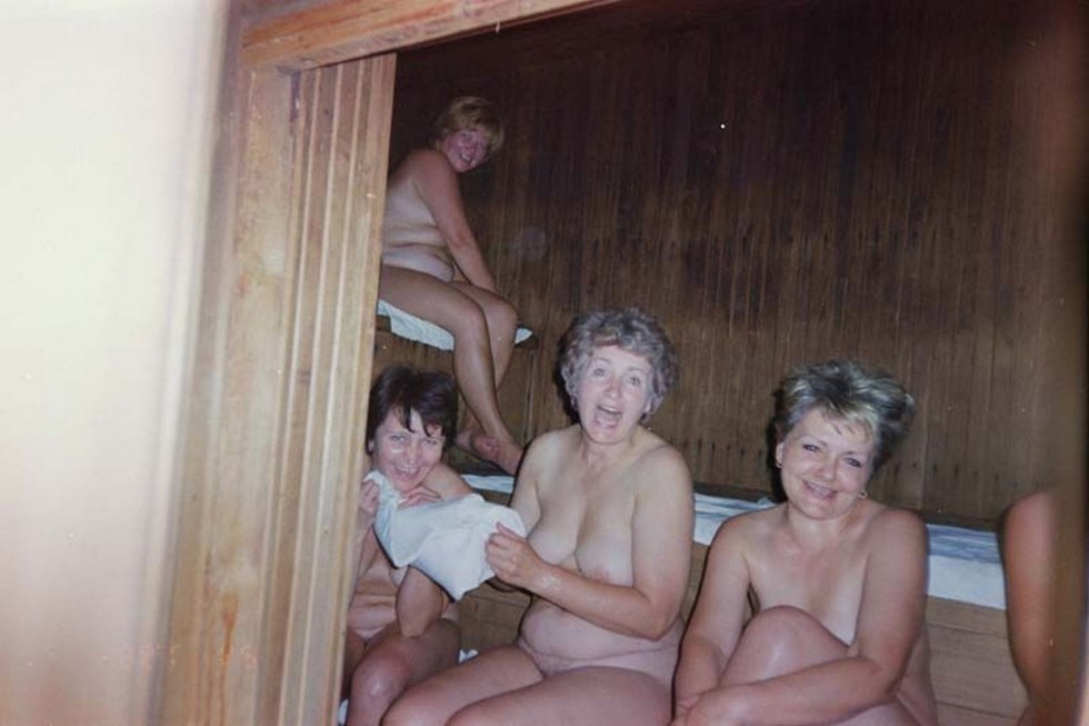 Older women in the sauna