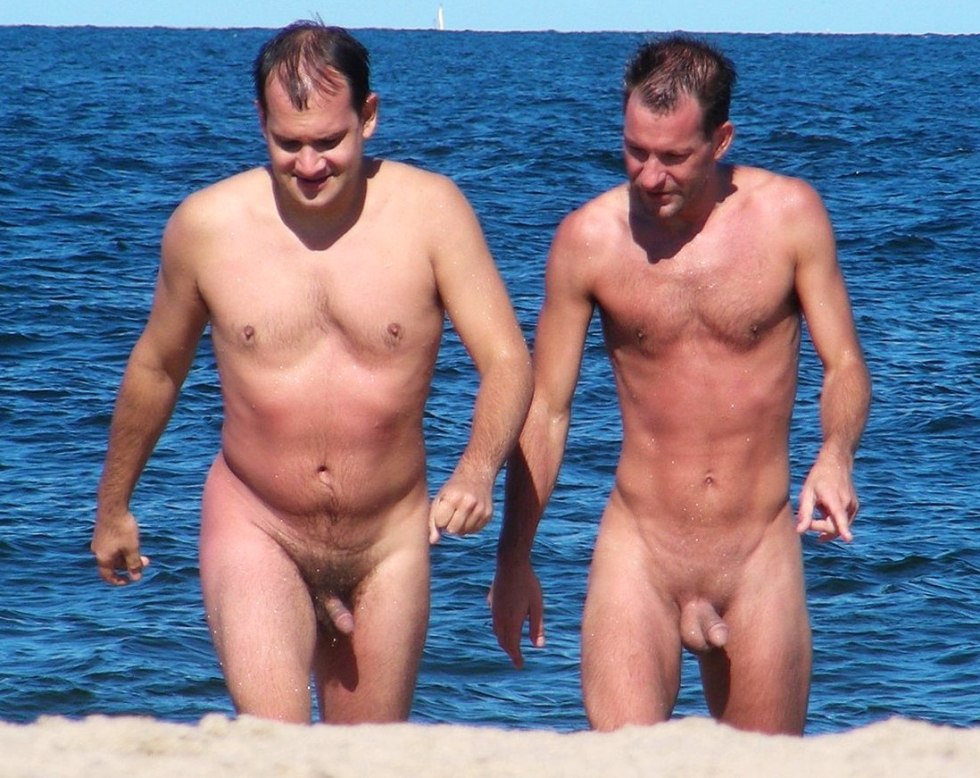 Household nudism of a man