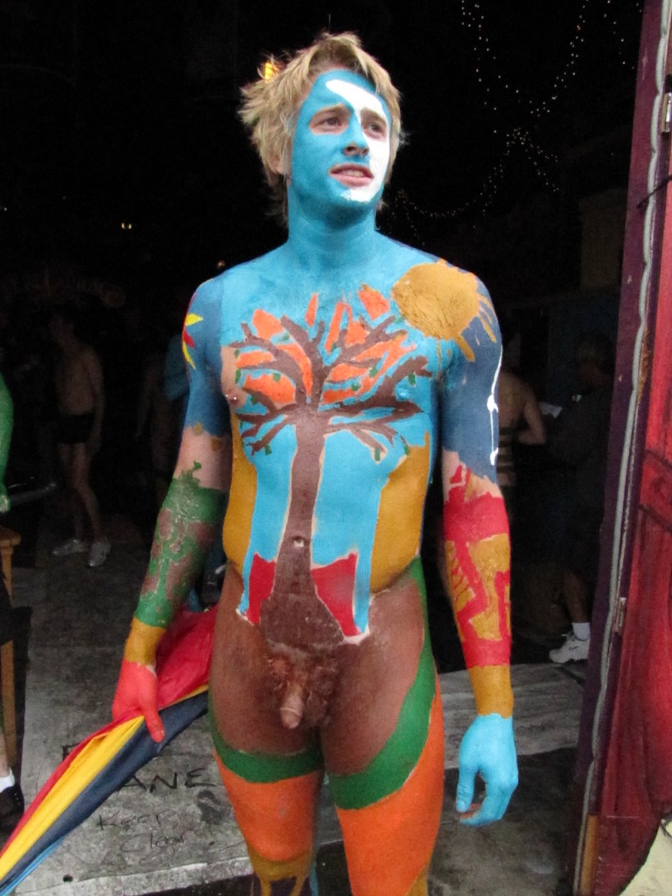 Naked guys in body art boody art