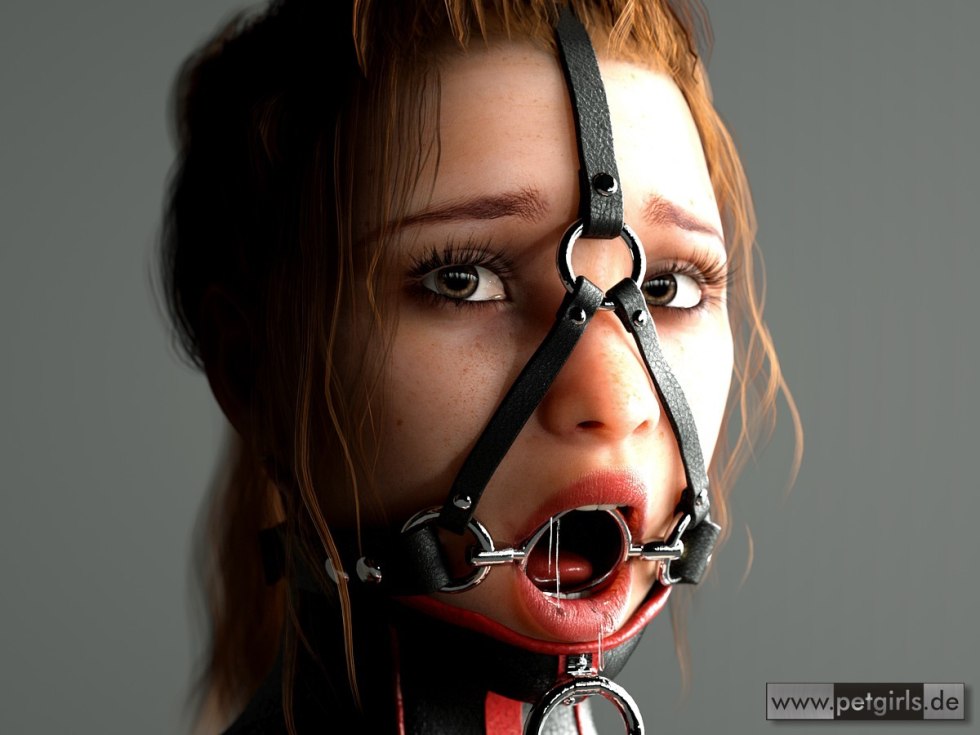Bdsm gag boondage collar