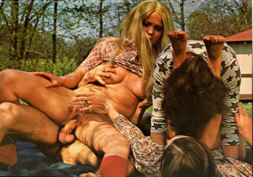 Group retro orgies in nature