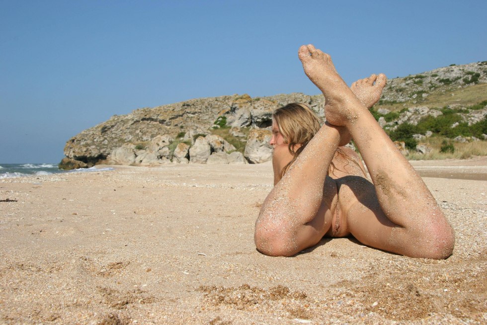 We will watch the nudists on the beach