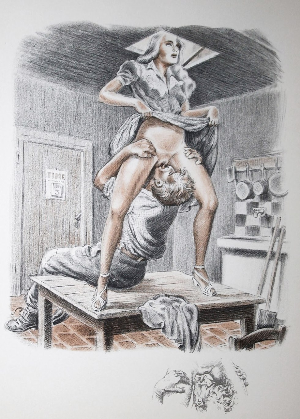 Erotic illustrations of artists