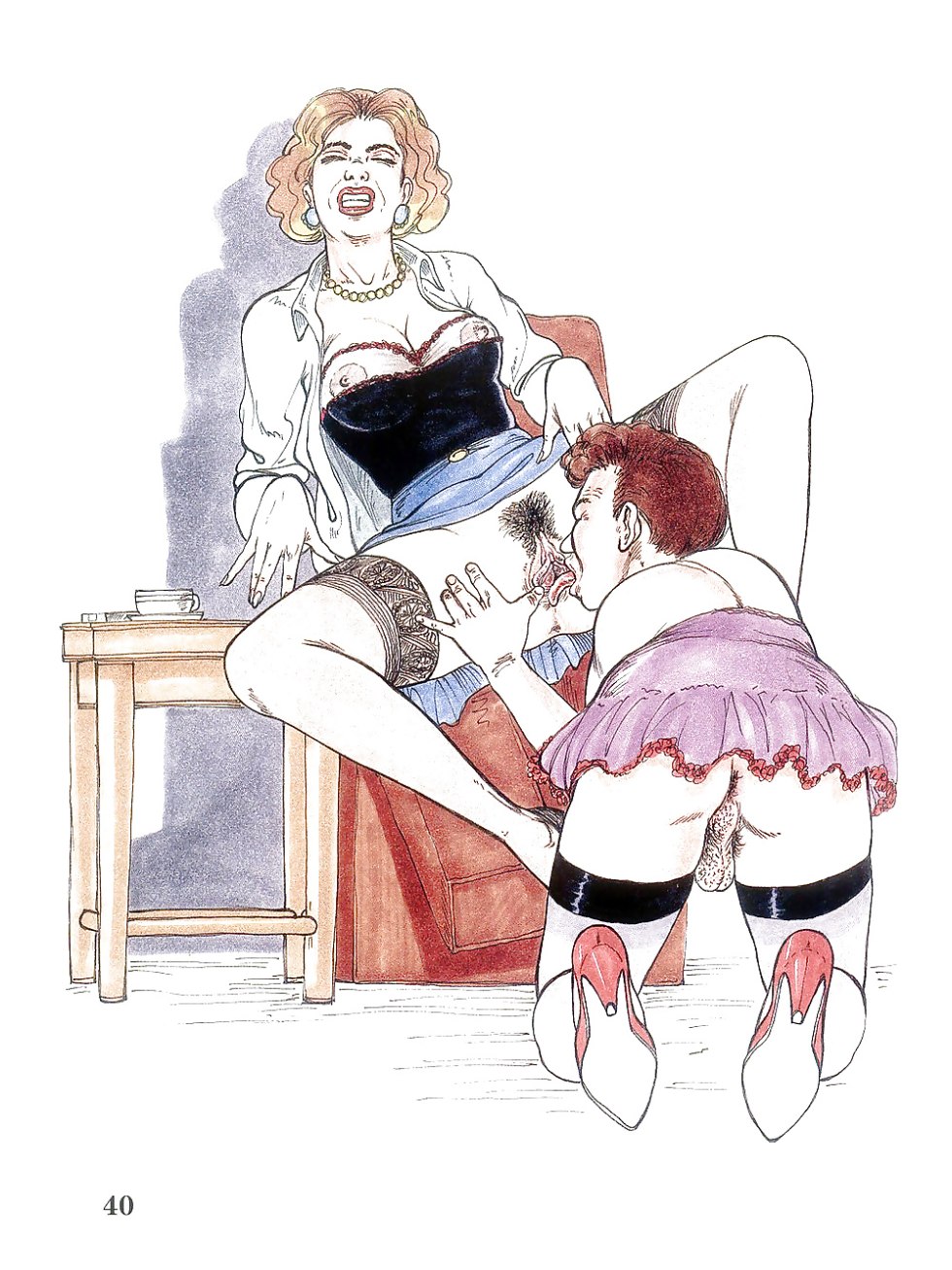 Female dominance drawings