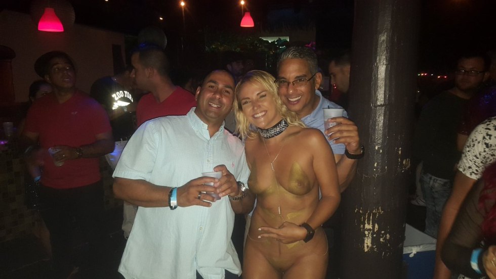 Skordamaglia at the exhibition in the Gallery Naked